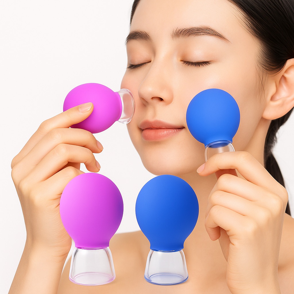 아즈몰 팔자주름 리프팅 V라인 얼굴 마사지 컵 진공 부황 2pcs, 2개, 핑크 7,700원