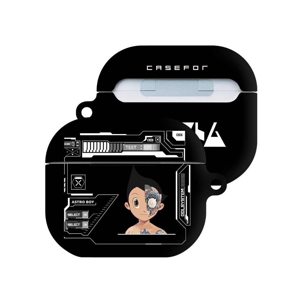 케이스포 아스트로 보이 디자인 3D풀커버 버즈 케이스, 1개, 블랙, 버즈3/버즈3프로 19,000원