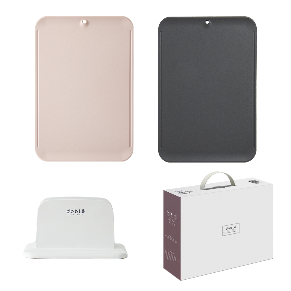 도블레 칼집 강한  시그니처 도마 2종 세트 베이비핑크 + 딥블랙 59,800원