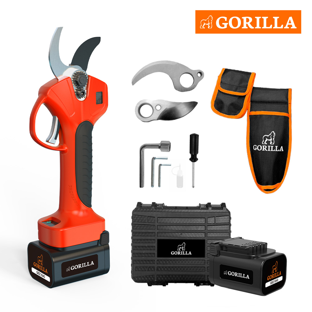 [국내/품질보장] 고릴라 무선 충전 전지가위 32mm 대용량 4.0배터리 GO3216PS 원예 고지 나무 가지치기, 1개 158,000원