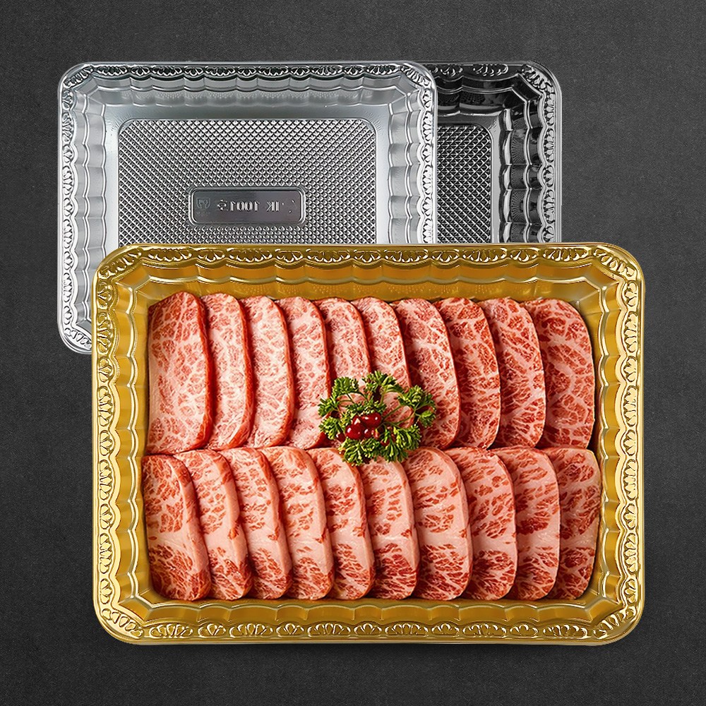 올플러스 고급 트레이 1001호 정육 회 포장, 검정, 100개 27,900원