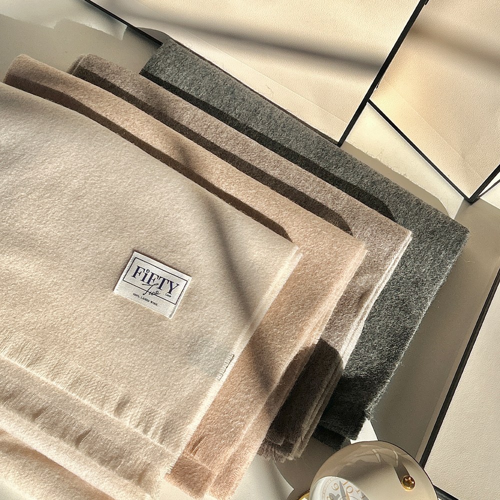 피프티투럭스 리얼 램스울 100% 머플러 커플 목도리 여성 남성 목도리 21,900원