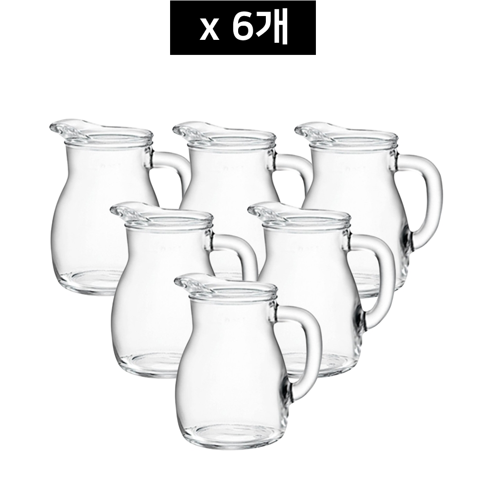 보르미올리 비스트로 저그 250ml 6개, 투명, 250ml, 6개 25,000원