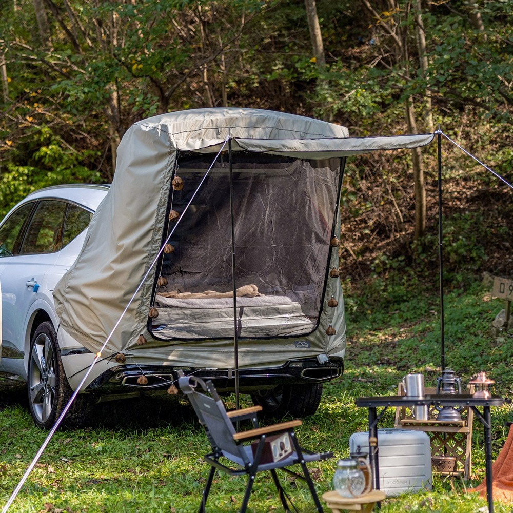 아이두젠 모빌리티 BASIC 차박 텐트 쉘터 도킹 스텔스 꼬리 트렁크 카텐트, 웜그레이 (기본형) 42,910원