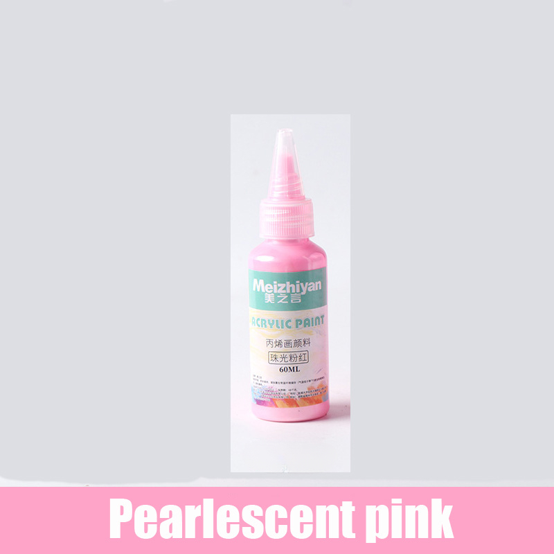 60/100ml 황금 아크릴 페인트 금속 진주 빛 손으로 그린 ​​석고 접착제 방수 및 비 페이딩 DIY 12,200원