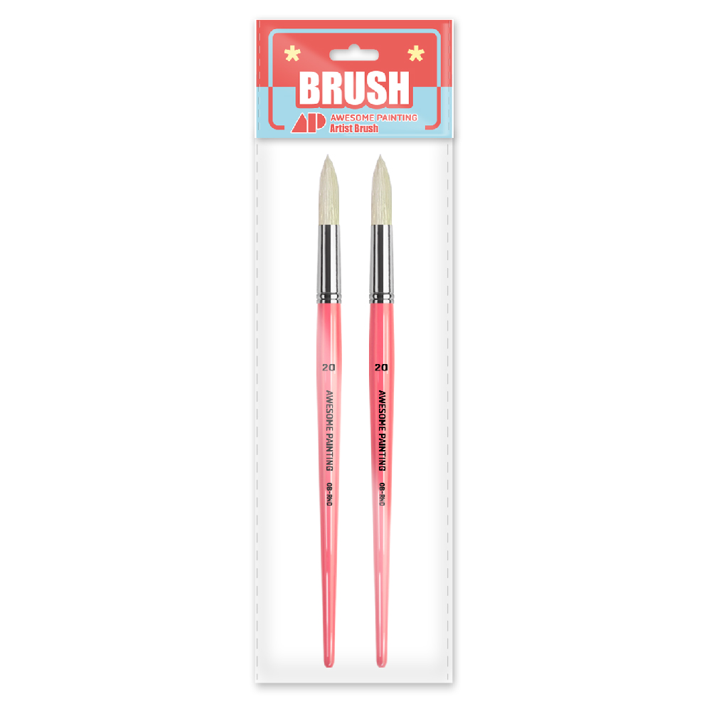 어썸페인팅 ROUND 유화 원형붓 돈모 7,270원