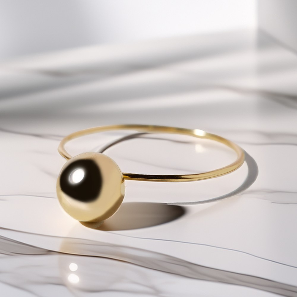 엘렌쥬얼리 14K 통통이 라운드 금 실 반지 134,000원