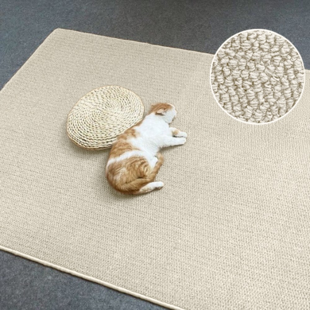 조이제이 고양이거실매트 고양이스크래쳐 카페트, 1개, 아이보리 22,300원