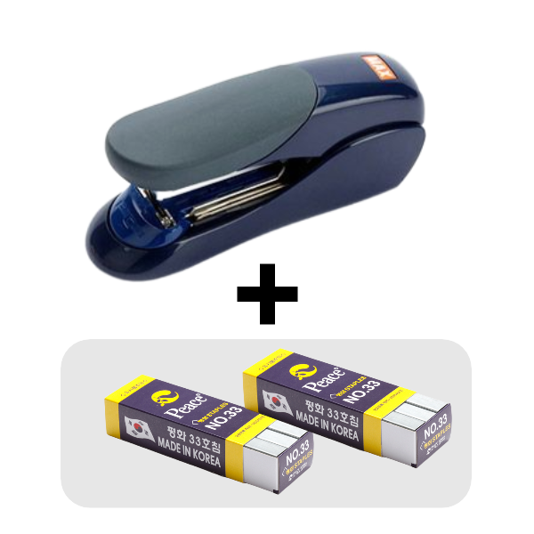 HD-50F 스테플러 블랙 부드러운 스테이플링 + 스테플러심 33호침 2갑 구성 42,000원