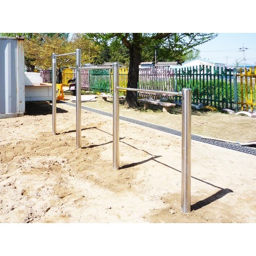 월드스포츠산업 야외놀이터 철봉 3단 3칸 스텐 WD-H-30B 1,455,300원