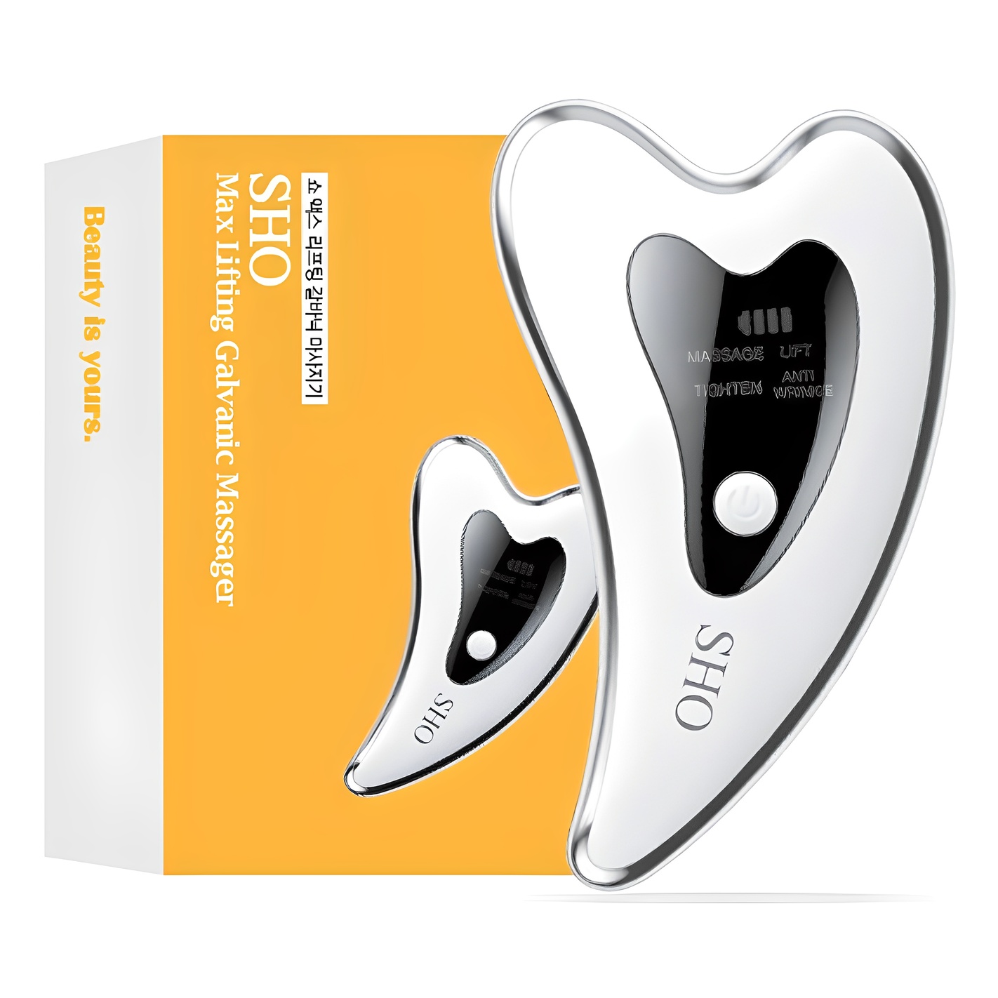 쇼 맥스 하트 얼굴 리프팅 갈바닉 괄사 마사지기 19,880원