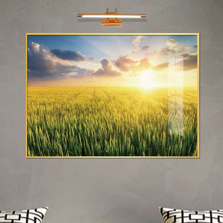 보고아트 돈 들어오는 황금 보리밭 풍수 현관 거실 액자 그림, [1] 보리밭 풍경화B 67,900원
