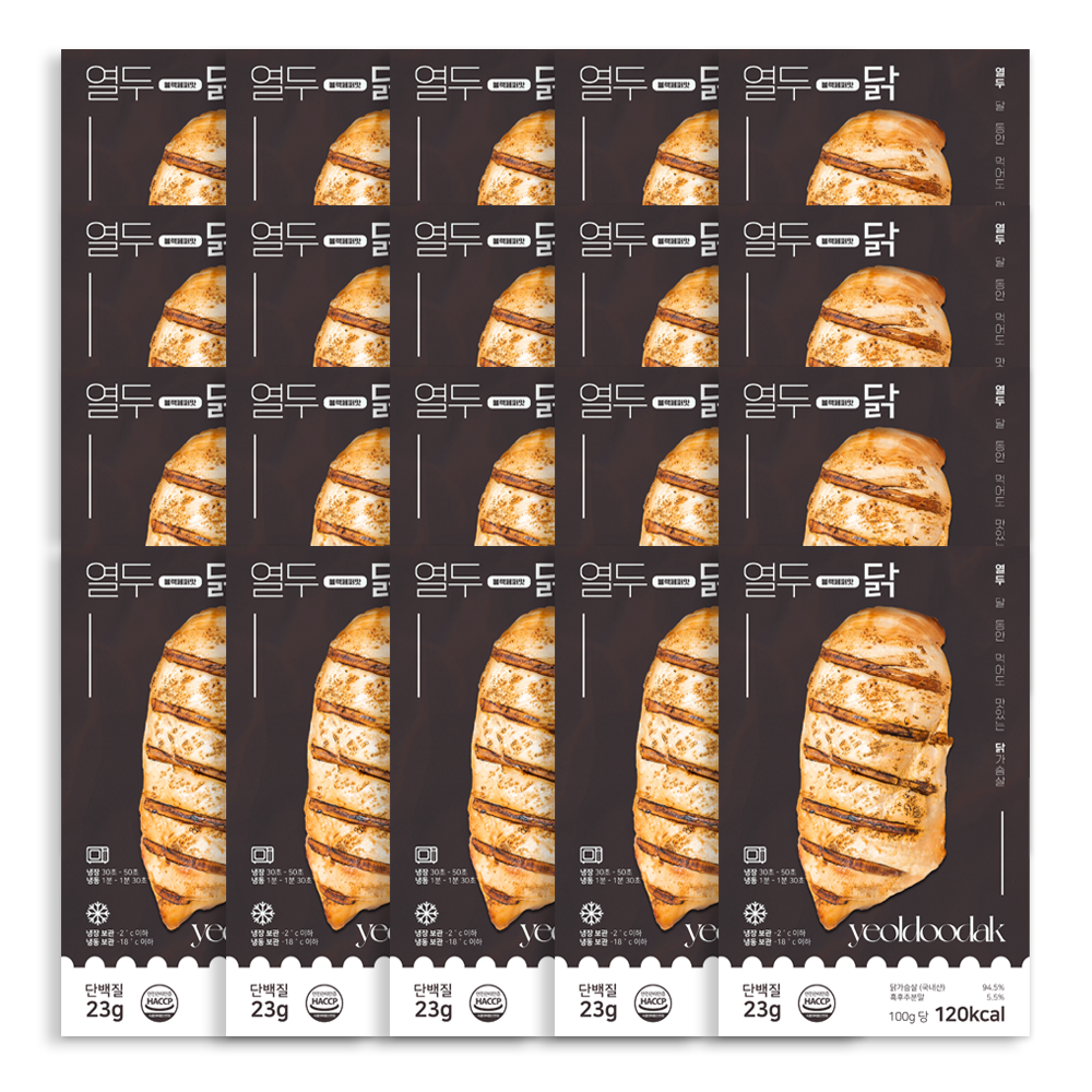 [열두닭] 오븐으로만 조리한 닭가슴살 블랙페퍼맛, 100개, 100g 133,560원