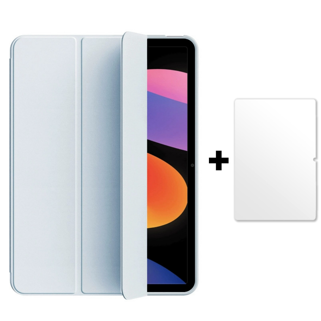 칸탐 샤오미 패드 호환 커버 케이스 + 강화유리 액정보호필름 세트, 스카이, 1개 19,800원