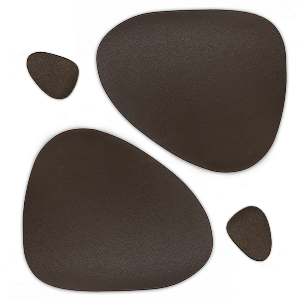 디알엠 테이블 식탁 매트 컵받침 세트 2P, 2개, 식탁매트+컵받침 다크브라운 11,900원