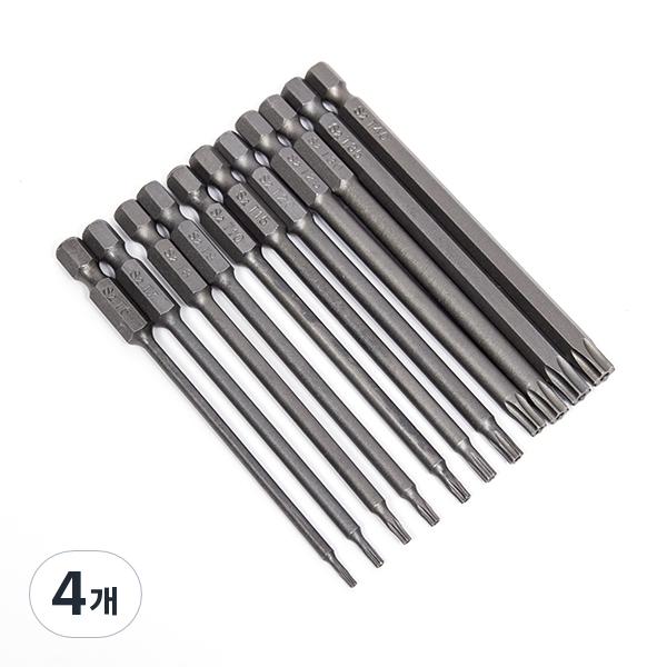 ZIO-BIZ 육각 별 드라이버 비트 100mm 11종세트 / 전동 드라이버비트 드릴비트 세트 자석 별비트 별모양 비트 톡스비트 홀별비트 홀형 별비트 육각비트 비트날 47,180원