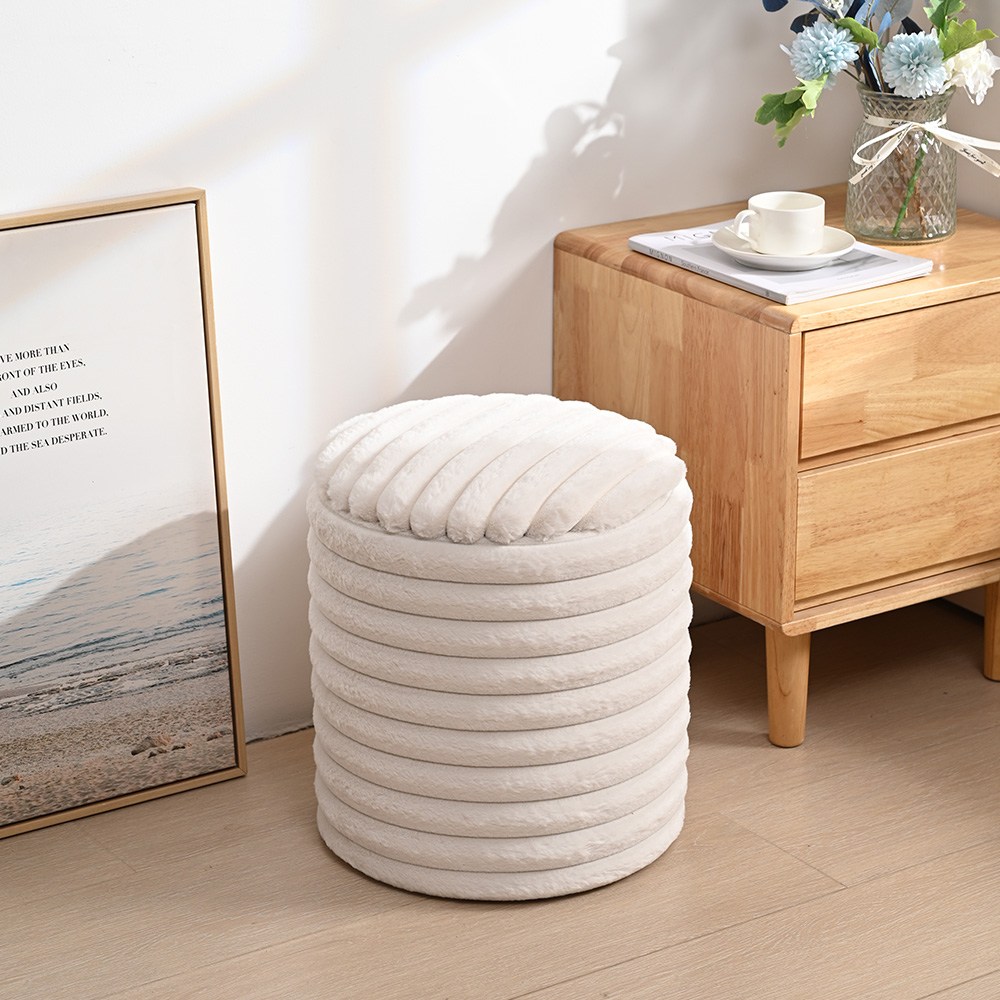 소하임 레빗퍼 수납 스툴, 아이보리, 1개 29,800원