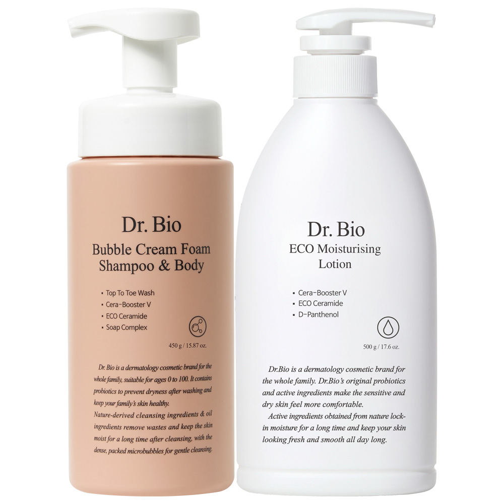 닥터바이오 에코 페이스 앤 바디로션 + 버블폼 클렌저 세트 36,900원
