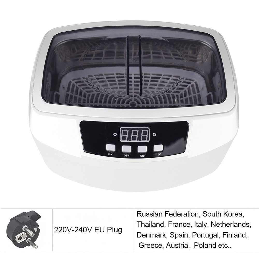 안경주얼리초음파세척기 LEADSONIC 2.5L 가정용 주방 세척용 디지털 세척 욕조 과일 틀니 식기 보석 시계 220V EU 플러그 101,400원