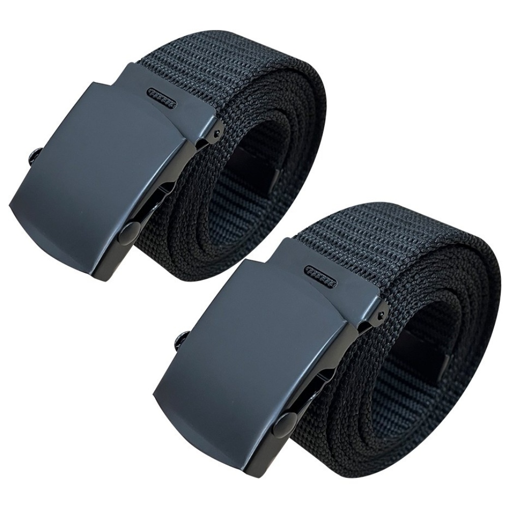 1+1 군용 벨트 전술 작업복 청바지 허리띠, 블랙+블랙, 2개 9,700원