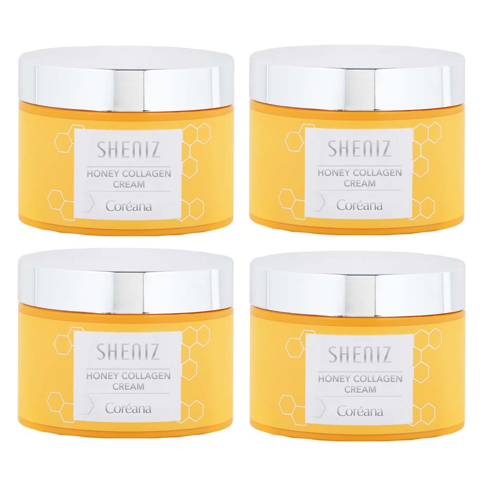 [허니 콜라겐 고보습 탄력크림] 코리아나 쉬니즈 허니 콜라겐 크림 100ml, 4개, 100ml 43,600원