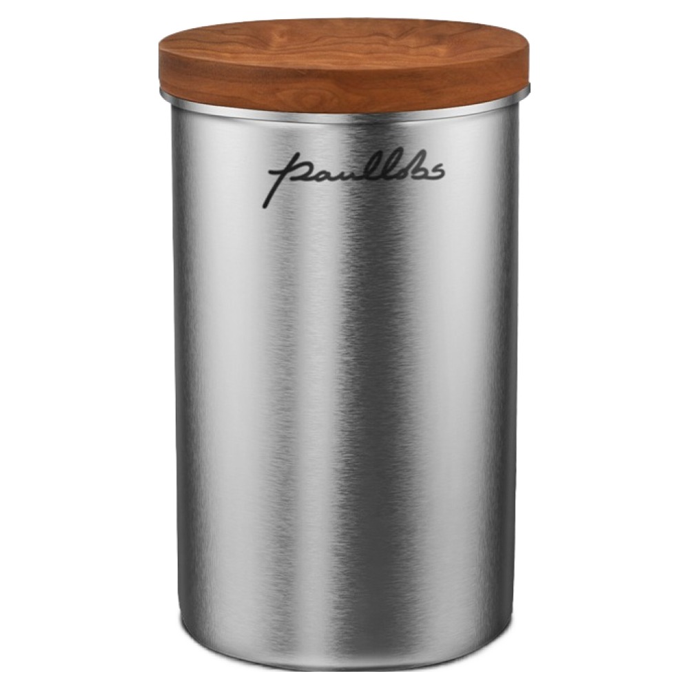 폴롭스 스텐 원목 원두 캐니스터 대 8.5 x 14 cm 600ml, 혼합색상, 1개 16,500원
