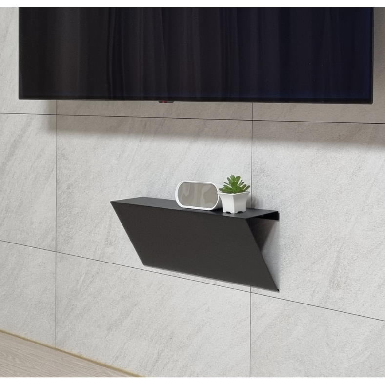 벽걸이 TV선정리 콘센트가리개 브라켓 셋탑박스 선반 사운드바 거치대 무타공 매직히든선반 22,000원