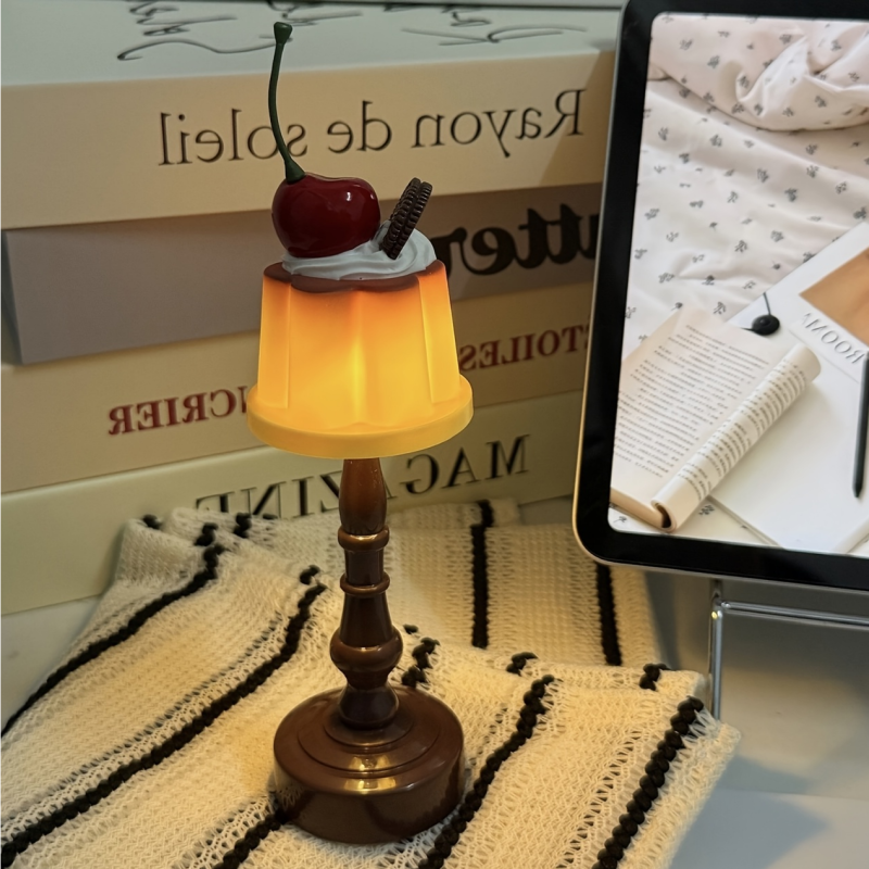 귀여운 감성 체리 푸딩 모양 야간 조명 인테리어 취침등 무드등 10,600원