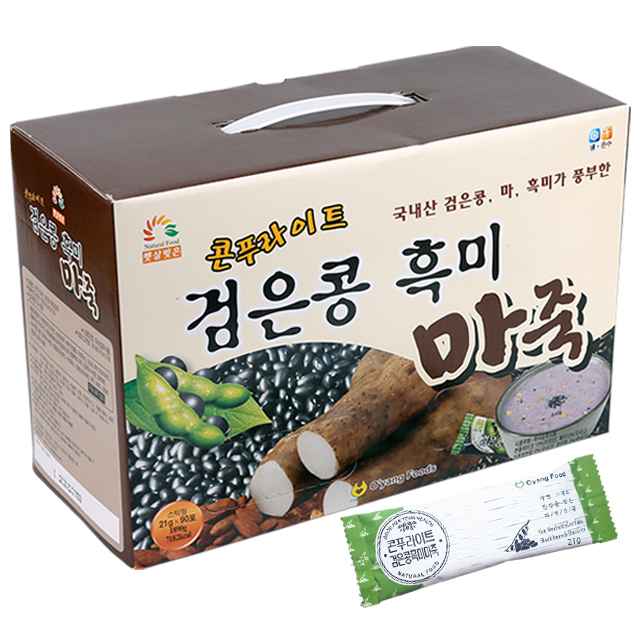 오양식품 콘푸라이트 검은콩 흑미 마죽, 21g, 90개입, 1개 34,000원