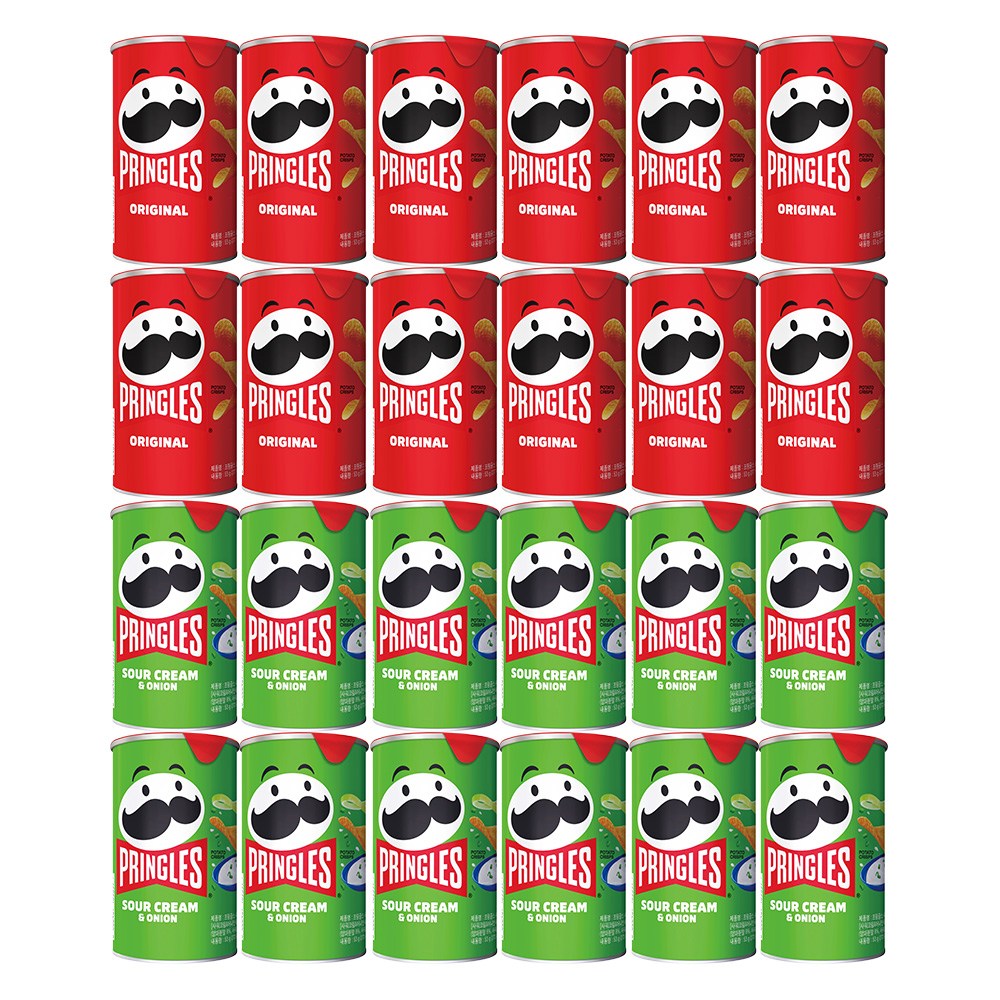 프링글스 오리지널 어니언 53g 24개 (각12개) 636g, 2세트 23,220원