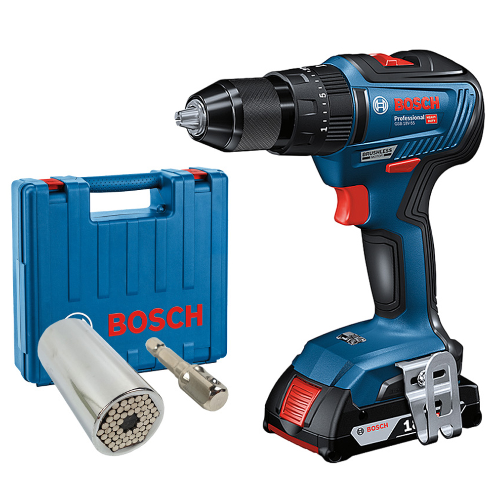 보쉬 리튬 충전 전동드릴 1B 심플공구세트 GSB 18V-55 263,130원
