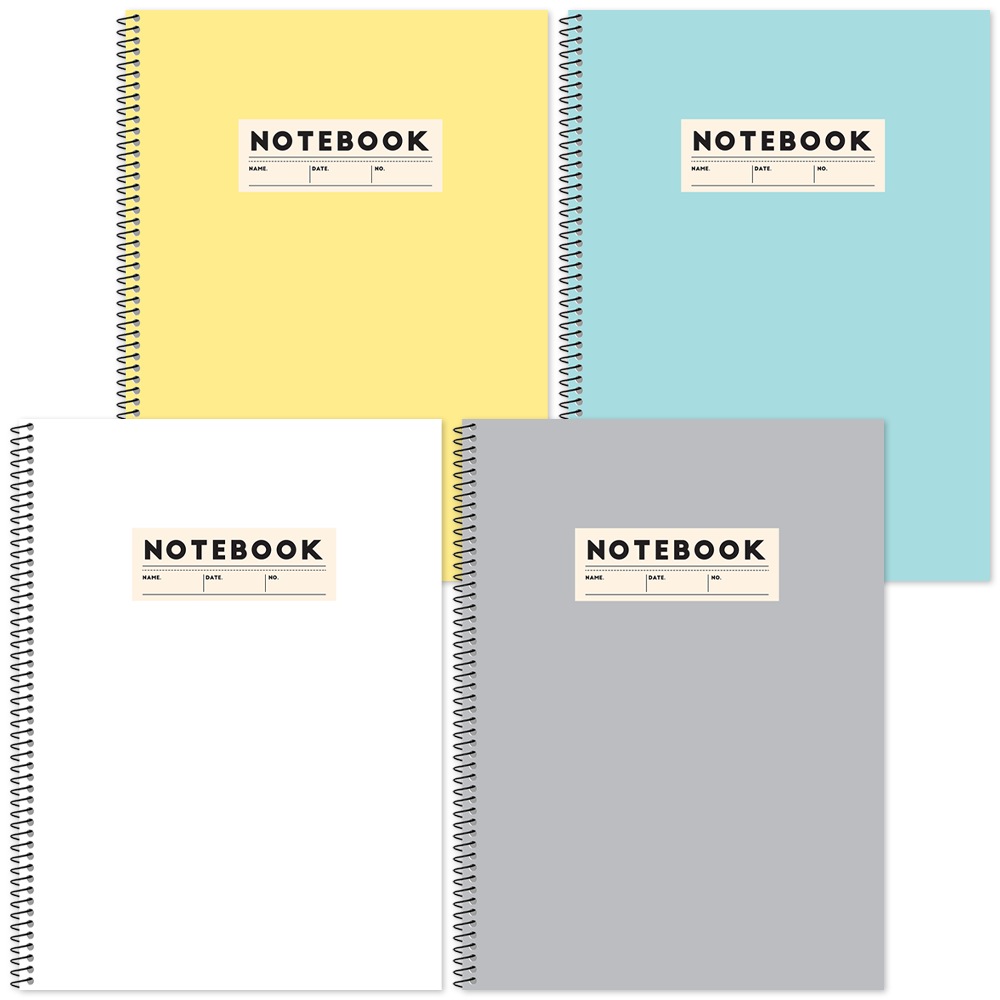 포포팬시 베이직 컬러 노트, 혼합색상, 4권 8,000원