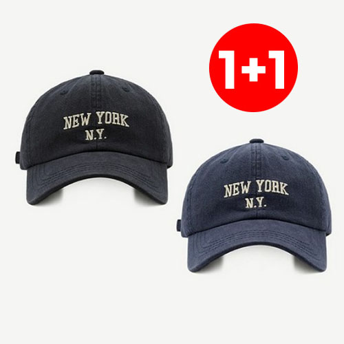 토이앤스티치 가성비 1+1 남여 공용 커플템 NY 1989 베이직 볼캡 모자 10,980원