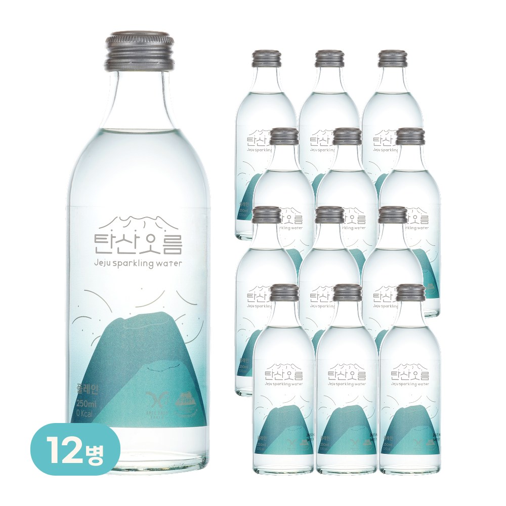 [탄산오름] 프리미엄 제주 탄산수 250 ml 플레인, 12개, 250ml 36,000원