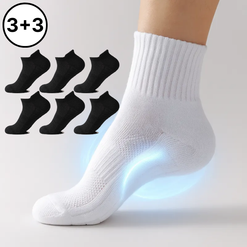 커넥트홈 족저근막염 양말 푹신한 스포츠 쿠션 양말 3+3켤레 17,900원