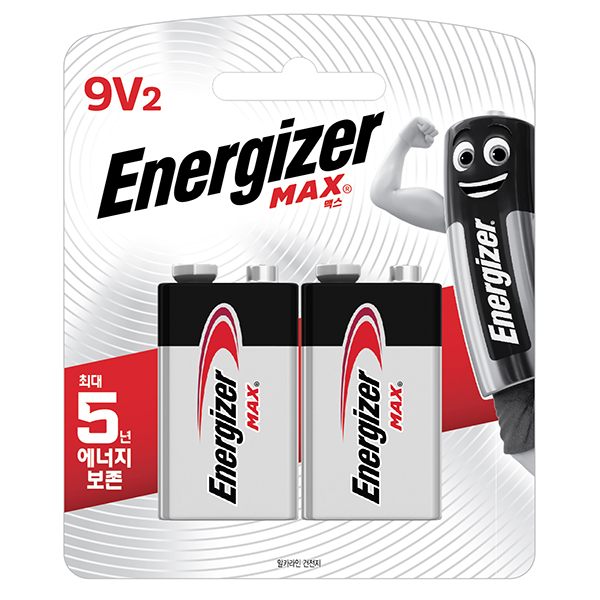 에너자이저 맥스 건전지 (9V2입) 카드형 2알 7,900원