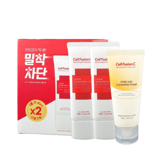 셀퓨전씨 레이저 썬스크린 100 SPF50+ PA+++ 45ml x 2p + 10ml 69,800원