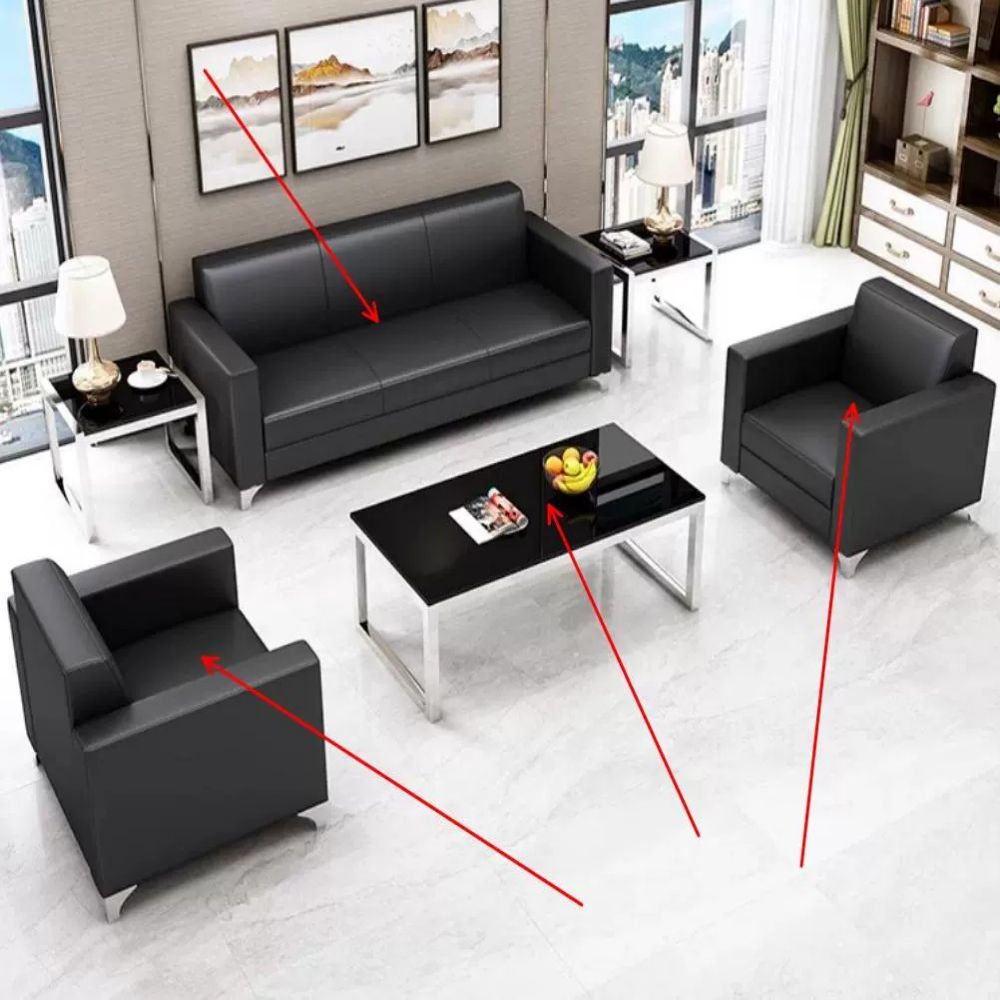 인창몰 편안한 사무실 쇼파 세트 3인용 부동산 업소용 대표실 비지니스 사장실 중역용 테이블 오피스 685,000원