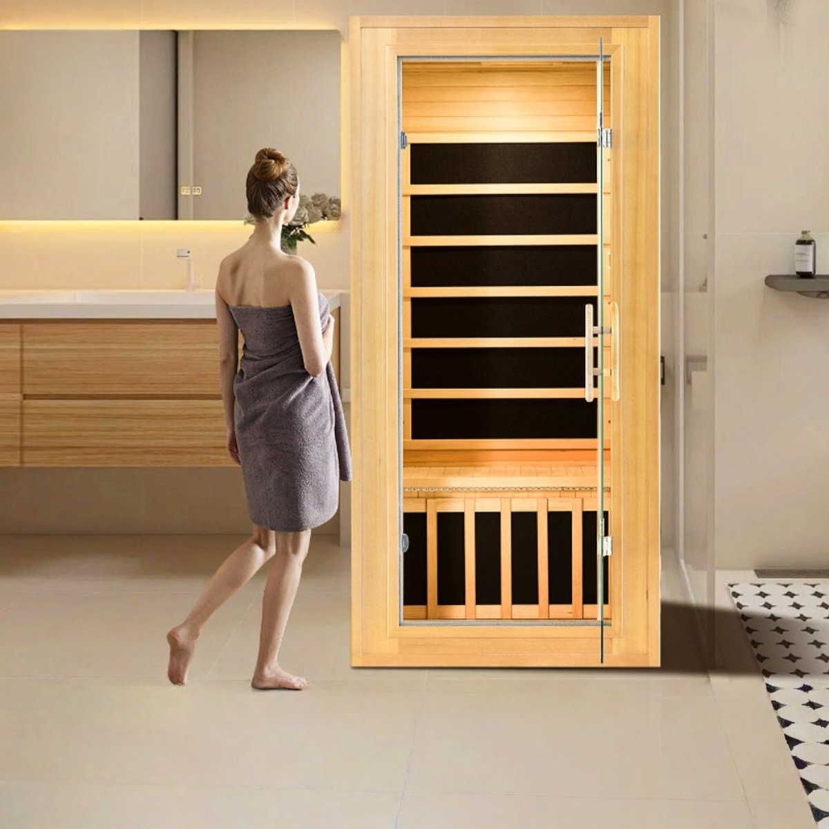 힐휴사우나 가정용 사우나 건식 1인 핀란드식 홈사우나 1인용 개인 편백 핀란드 찜질방 1,247,000원
