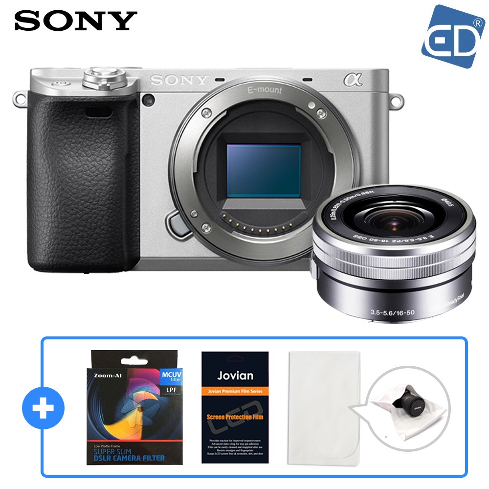 [소니정품] A6400 / 미러리스카메라+16-50mm렌즈 Kit-실버 +MCUV필터+액정필름+포켓융 /ED 1,270,000원