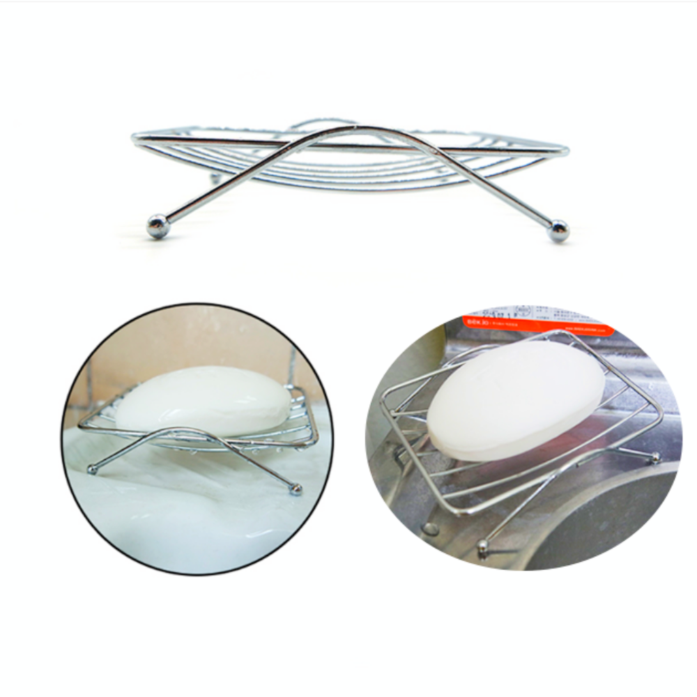 스테인리스 사각 비누받침대 1개입 물빠짐형비누통케이스 1,400원