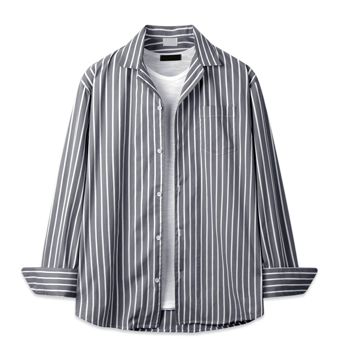 해리슨 남성용 스트라이프 오픈 카라 셔츠 JIM1130 12,490원