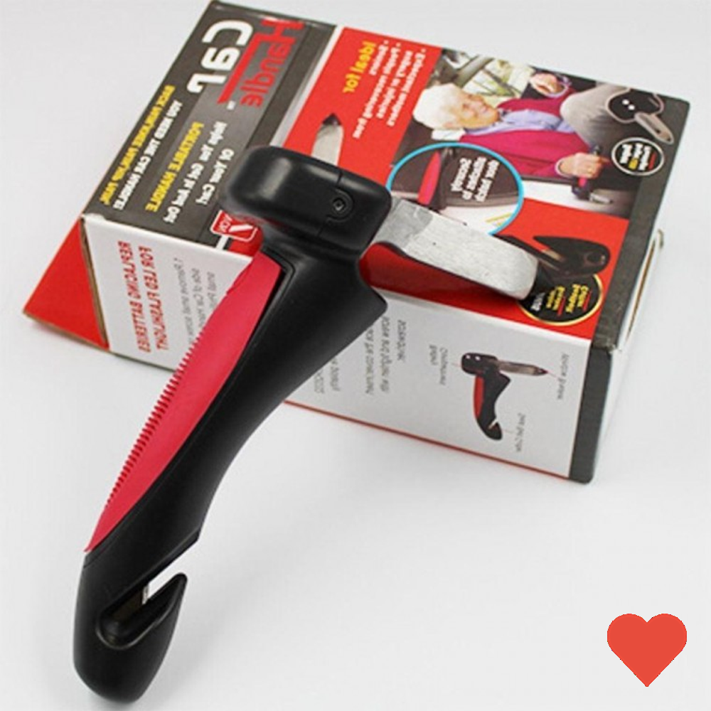 안전용품 차량용 승하차 보조손잡이 다기능 비상용 탈출, 블루, 1개 5,000원