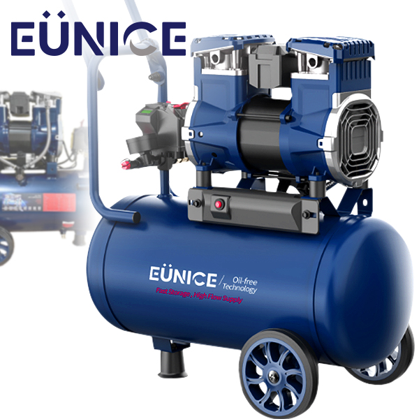 유니스 콤프레샤 4마력급 컴프레셔 EN-4524 오일리스 저소음 스틸 에어 콤프 1480W, 1개 254,000원