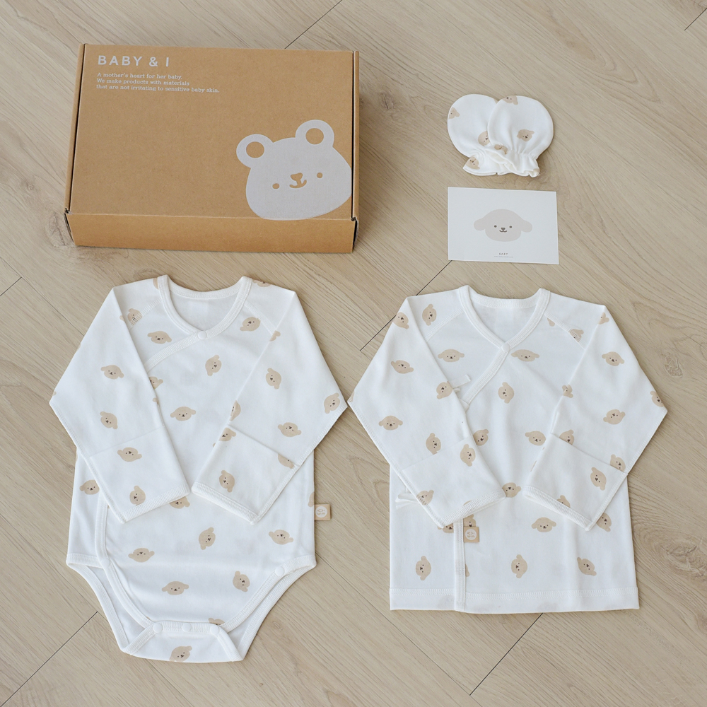 베이비앤아이 사계절 배냇슈트 + 저고리 + 손싸개 선물세트, 뭉이, 1세트 34,540원