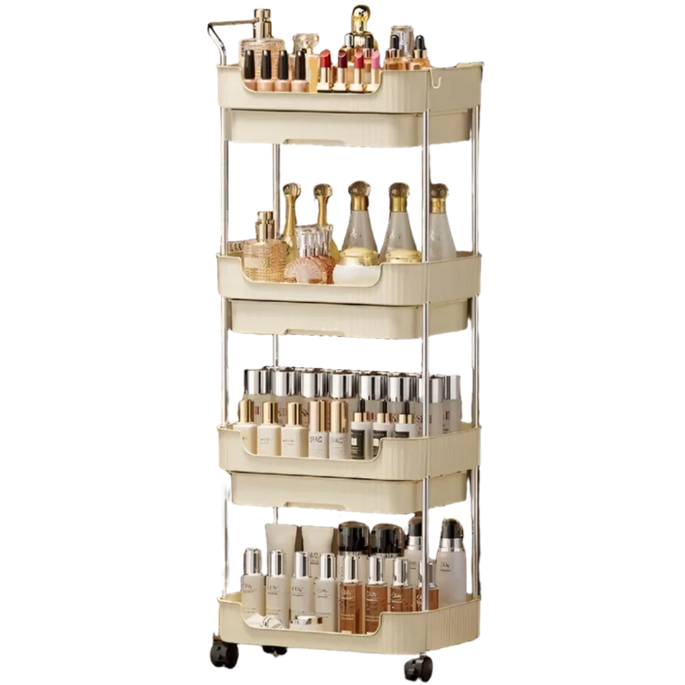 에코유니 이동식 4단 트롤리 서랍형 확장형 대용량 수납정리함 29,510원