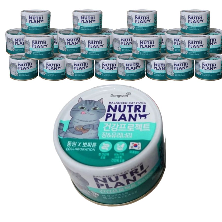 동원 뉴트리플랜 건강프로젝트 뽀짜툰 고양이캔 + 증정 츄르비 40g 25,080원