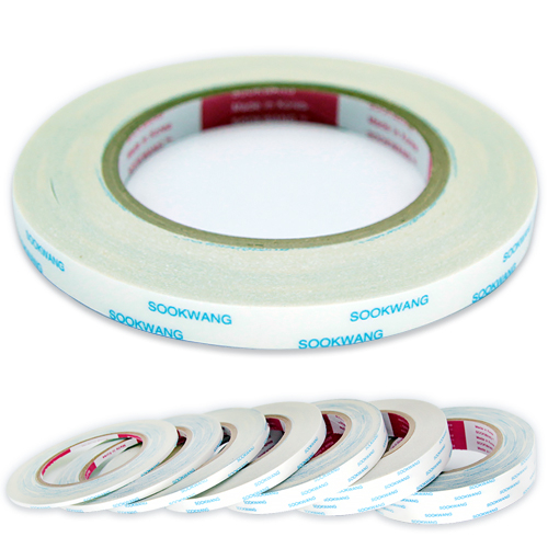 attizone 양면테이프 7 size 포장 25M 리본 공예 국내산 테이프, 양면테이프 10mm(1개입) 2,700원