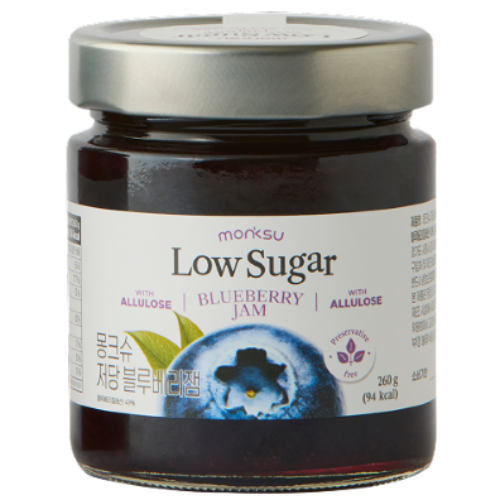 몽크슈 저당 블루베리잼 with 알룰로스, 260g, 1개 7,900원