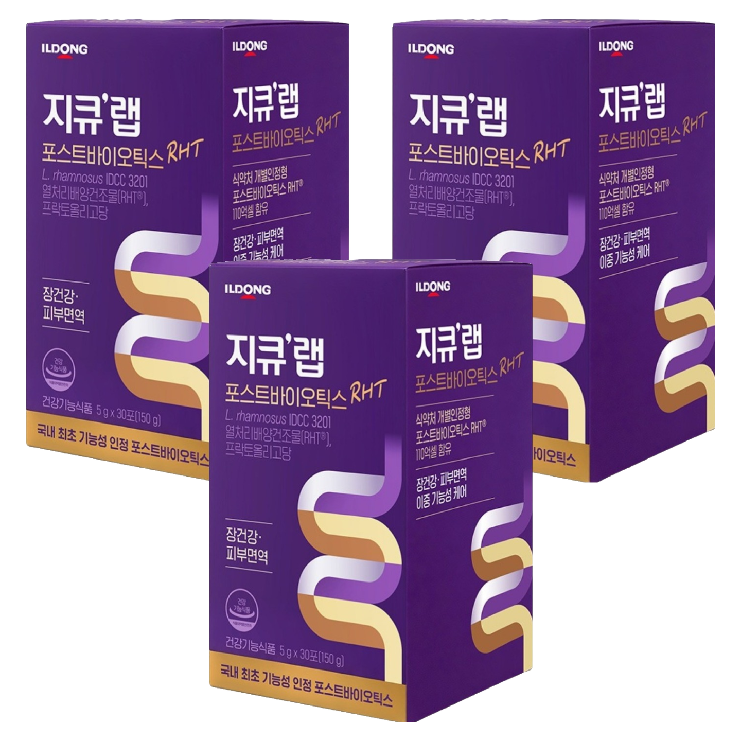 지큐랩 포스트바이오틱스 알에이치티 30p, 150g, 3박스, 현재가 90,000원
